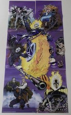 Rise of the Midnight Sons Set of (1-6) Connecting Posters Ghost Rider Blade 1992 picture
