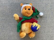 Disney Winnie the Pooh Plush Christmas Ornament Animated Honey Santa's Best 11