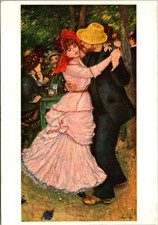 Renoir Bal a Bougival Postcard New York Graphic Society Museum of Fine Arts picture