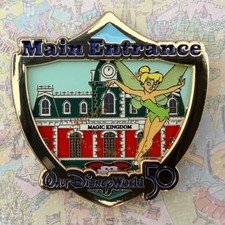2021 WDW 50th Anniversary Attraction Crest Pin-Tinker Bell Main Entrance-LE 2000 picture