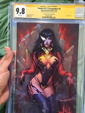 Vampirella Armageddon #9 CGC SS 9.8 Will Jack Signed VENOM Sketch Foil B Virgin picture