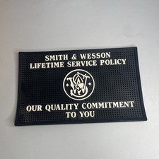 VTG Smith & Wesson S And W Lifetime Service Policy Rubber Counter Cleaning Mat picture