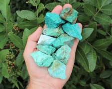 Turquoise Rough Natural Stones: Choose How Many (A Grade Raw Turquoise Crystals) picture