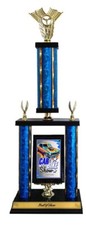 CAR SHOW TWO POST TROPHY AWESOME LARGE AWARD 26