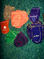 Lot Of 40  Crown Royale Drawstring Empty Bags. Variety Sizes picture