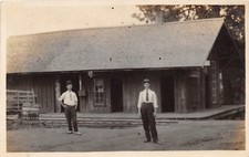 B25/ Occuptional Worker RPPC Postcard c1910 Railroad Depot Station Employees 14 picture