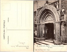 Pesaro Italy Vintage Postcard Chiesa di S Francesco La Porta Unposted Sepia picture