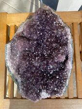 20 lb Amethyst Cluster Geode Hearts Druze Crystal From Brazil picture