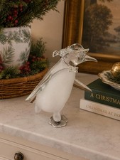 Vintage Lucite Penguin Figurine on Skates • MCM Retro Decor picture