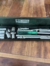 Vintage S-K Tools 1/4” Drive Socket Set Of 17 Tools 60632 Metal Case And Tray picture