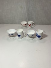 Vintage Hazel Atlas Childrens 3 Sherberts & 3 Mugs  picture