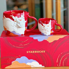 Authentic Starbucks China 2024 Year Of The Dragon Zodiac 12oz & 3oz Mug Set Gift picture