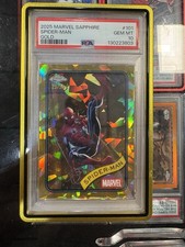 2025 Topps Marvel Sapphire Spider-Man #101 Gold /50 PSA 10 /50 picture