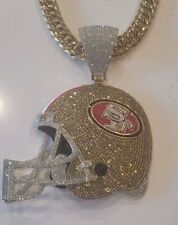 49ers Bling Helmet Medallion with chain picture