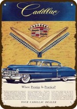 1952 CADILLAC Golden Anniversary Car Vintage-Look DECORATIVE REPLICA METAL SIGN picture
