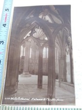 Postcard Entrance to Chapter House Wells Cathedral England picture