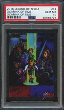 2016 ENTERPLAY LEGEND OF ZELDA #14 OCARINA OF TIME SILVER FOIL PSA 10 (POP 12) picture