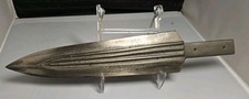 Vintage Forged Bear / Boar Spear Blade - Fluted Fullers - Unmounted New picture