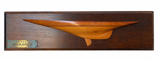 1934 Endeavour Yacht Half Hull Wooden Ship Model Nautical Wall Decor picture