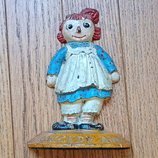 P.F. Volland & Co. Raggedy Ann Cast Iron Painted Figurine 1931 Rare Vintage picture