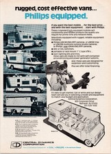 Central Dynamics Philips 1981 Print Ad Rugged Cost Effective Vans Broadcasting picture