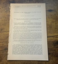 Antique 1879 Government Report Transfer of Indian Bureau to War Department picture