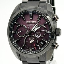 Seiko Astron 140th Anniversary Limited Purple Solar Radio Watch 49.5mm BC picture