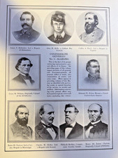 1912 Illustration Alabama Confederate Generals Withers Pettus Clanton Kelly picture