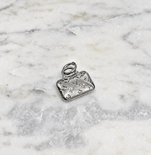 Designer Silver L V Bag Zipperpull | set of 1 STAMPED picture