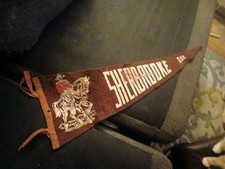 Vintage SHERBROOKE QUEBEC CANADA Felt Pennant 21