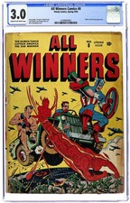 All Winners Comics #8 CGC 3.0 1943 4149940002 picture