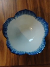 Vintage Blue and White Chinese Kangxi Mark Porcelain Lotus Flower Bowl picture