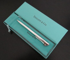 TIFFANY & CO STERLING SILVER GOLF TEE & GOLF BALL  PEN WITH ORIG. BOX/POUCH picture