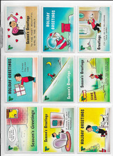 1960 FLEER YULE LAFF COMPLETE SET 66 CARDS NM/MT CONDITION IN SHEETS picture