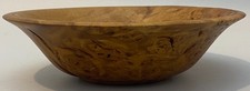 RARE Signed Pepper New Zealand Hand Turned Burl Wood Bowl Feather Light 6