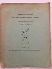 Vintage 1954 New Hartford, Central School  Inter School Track And Field Book picture