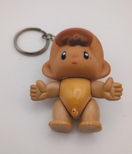 Vintage Tinkle Tots Monchy Monchhichichi Baby Boy Monkey Keychain Doll Toy Works picture