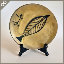 Helgi JOENSEN Norway Pewter Plate 7.75” Scandinavian Modern Tinn Wall Decor picture