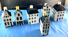 VTG Blue Delft's KLM Holland Houses Lot Of 6, #s 15 38, 40, 55 X 2, 67, Empty picture