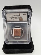 REAL Statue of Liberty Copper Shavings ICG Encapsulated Genuine Relic American picture