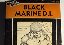 BLOCK MARINE -1984 NO AUTHOR ROUGH TRADE ILLUSTRATED VTG PULP NOVEL GAY INTEREST picture