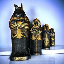 Ancient Egyptian Antiquities Coffin Anubis Mummy Pharaonic Rare Egyptian BC picture