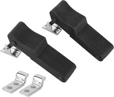2pcs Front Storage Rack Rubber Latch Fit for Polaris Sportsman 2 Pack, Black picture