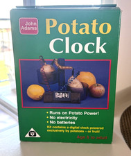 Vintage John Adams Potato Clock Kit New in Box Science Project HTF picture