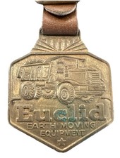 Vintage EUCLID Heavy Earth Moving Equipment Advertising Watch FOB & Strap picture