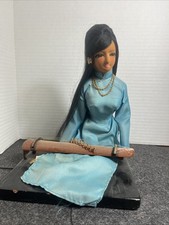 Vintage Vietnamese Doll With Instrument picture