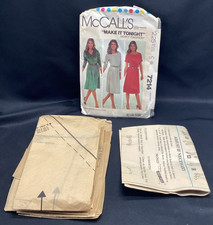 Vtg Sewing Pattern, McCall’s 7214, Dress, 18-20, Cut - Ships Free picture