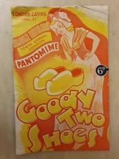 1950/51 LONDON CASINO: GOODY TWO SHOES -ARTHUR ASKEY ANTHEA ASKEY FRANK ORRELLA picture
