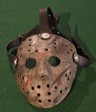 Friday the 13th Freddy Vs Jason Voorhees Hockey Mask Resin With Leather Straps picture