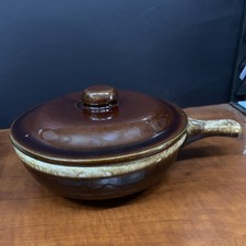 VTG McCoy Pottery Brown Casserole Dish With Lid picture
